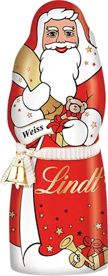 Produktbild von Lindt Weihnachtsmann, Weisse Schokolade - 18 x 125 g