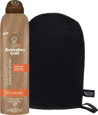 Productafbeelding van Australian Gold Instant Sunless Spray zelfbruinende spray + Mazzaci applicatiehandschoen