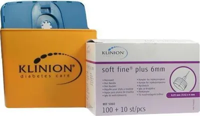 Produktbild von Klinion Soft fine plus jehly do pera 0,25x6 mm 31 G 110 ks