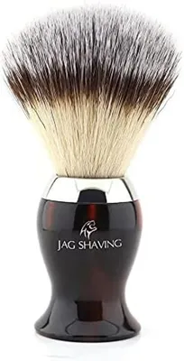 Imagen del producto de Pincel de afeitar clásico de pelo sintético con mango elegante