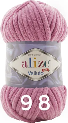 Produktbild von Alize Velluto, 100g/68m 98 rose