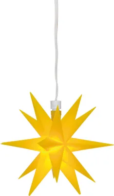 Produktbild von Sterntaler LED-Stern gelb, 1 warmweiße LED, Durchmesser 120 mm