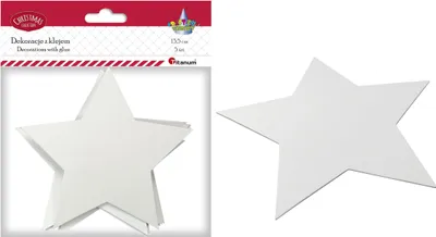 Immagine prodotto di Ornamenti di stelle di carta autoadesivi 5 pezzi Titanum