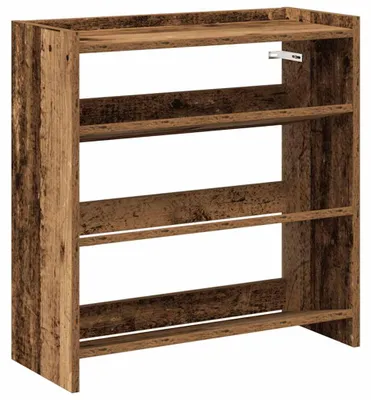 Immagine prodotto di vidaXL Portascarpe effetto legno vecchio 60x25x62 cm Materiale a base di legno