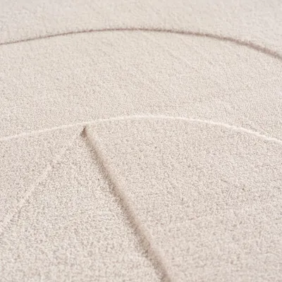 Boho-Kurzflorteppich Pomivo in Creme, modern, pflegeleicht und rutschfest für Schlafzimmer und Diele