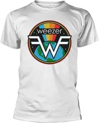 Obrázek produktu pro Weezer - Tričko s logem pro muže/dámy Uni RO4494 (XL) (White)