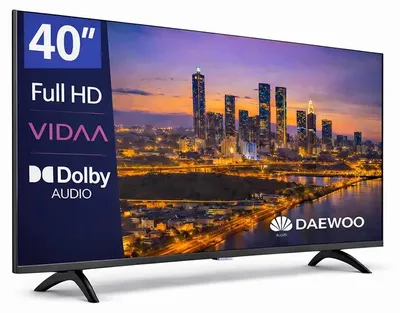 Obrázek produktu pro Daewoo 40VB56FV, 101,6 cm (40"), 1920 x 1080 px, LED, Smart TV, Wi-Fi, Černá