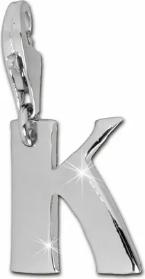 Produktbild von SilberDream Charm Schmuck Armband Anhänger Buchstabe K 925 Echt Silber FC70K