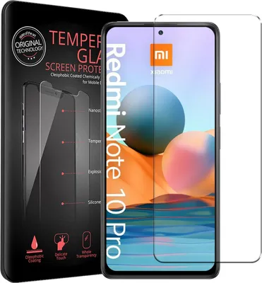 Produktbild von 2x Conie Glasfolie für Xiaomi Redmi Note 10 Pro Displayschutz Folie Panzer Glas Premium Schutzfolie Set Blasenfrei