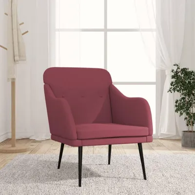 Produktbild von Weinroter Sessel aus Stoff, 63 x 76 x 80 cm