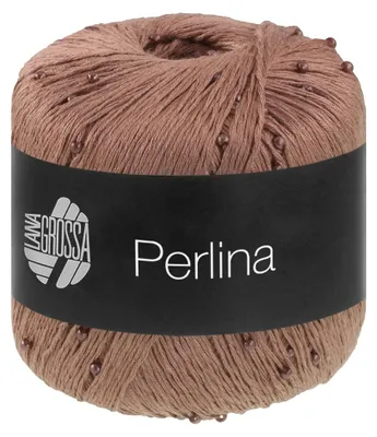 Produktbild von Lana Grossa PERLINA 50 g Seidig glänzendes Accessoire-Garn (Beilaufgarn) Farbe 003 - Nougat