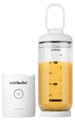 Produktbild von NutriBullet NBP013W, Tragbarer Mixer, 0,59 l, Eis-Crusher, Weiß