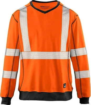 Produktbild von 4PROTECT® Warnschutz-Sweatshirt COLUMBUS Leuchtorange XS