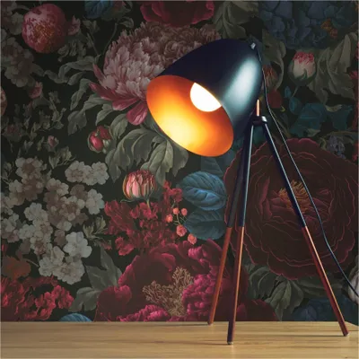 Produktbild von Tapete Floral M1-No.11804 Vliestapete Blumen Rot Blau Wohnzimmer Schlafzimmer Küche