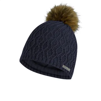 Produktbild von P.A.C. Mütze Damen PAC Kisala Pom Beanie Navy One Size