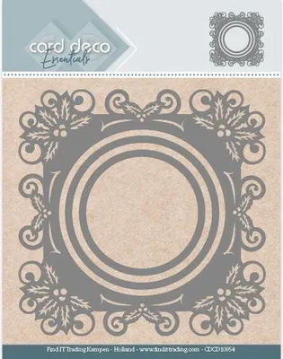 Produktbild von Card Deco - Stanzschablone - Hintergrund - Stechpalme Rund