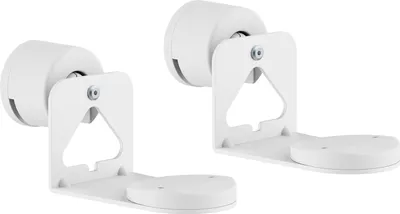 Immagine prodotto di Supporto per altoparlanti PureMounts per Sonos Era 100 e 300, supporto da parete per altoparlanti con sistema di gestione dei cavi, orientabile +/-30°, inclinabile 0/-30°, portata 5 kg, bianco, set da 2 pezzi