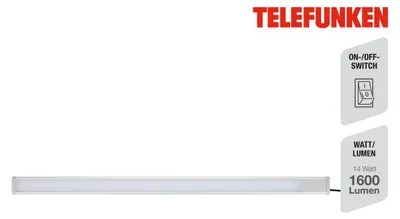 Zdjęcie produktu dla Oświetlenie podszafkowe LED Oświetlenie podszafkowe 14 W srebrne metal-plastik Telefunken