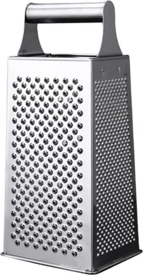 Produktbild von Gourmet Vierkantreibe, 8 x 24 cm, Reibe Edelstahl, 4 Reibeflächen, ideal als Kartoffelreibe, Gemüsehobel, spülmaschinengeeignet