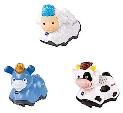 Produktbild von Tip Tap Baby Tiere - Set 5 Inhalt: Kuh, Esel, Schaf