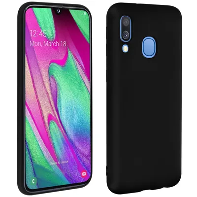 Produktbild von Avizar, Gelhülle Backcover für Samsung Galaxy A40, Schwarz
