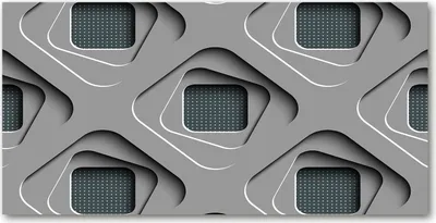 Produktbild von Tulup Glas-Bild -140x70- Wandkunst Dekorative Wand für Küche & Wohnzimmer - Kunst: modern & klassisch - 3D-Abstraktion - Grau