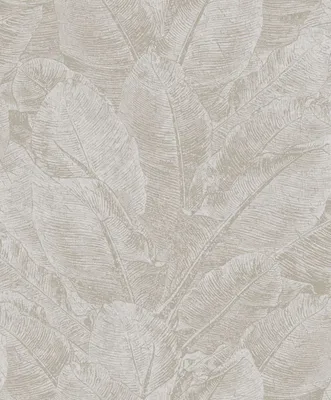 Produktbild von Khroma by Masureel Tapete Blätter Grau - 630582 - 53 cm x 10.05 m