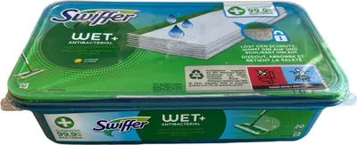 Produktbild von Feuchte Bodentücher Wet+ antibakteriell, Nachfüllpackung, 20 Stück, Reinigungstücher