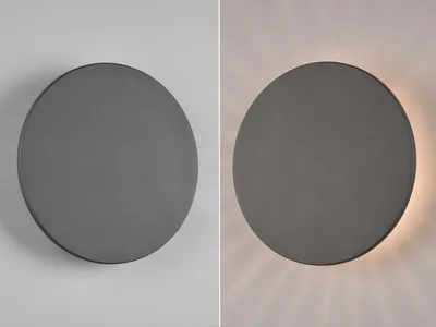 Produktbild von LED Außenwandleuchten SET indirekte Gartenbeleuchtung mit Strom, Terrassenlampen