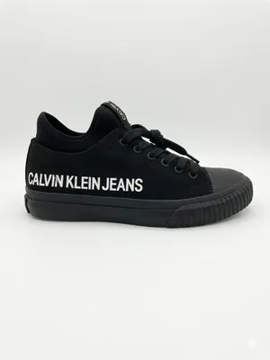 Produktbild von Calvin Klein Jeans Sneaker Icarus Schwarz Herren Schuhe Low Top Canvas Gr. 39