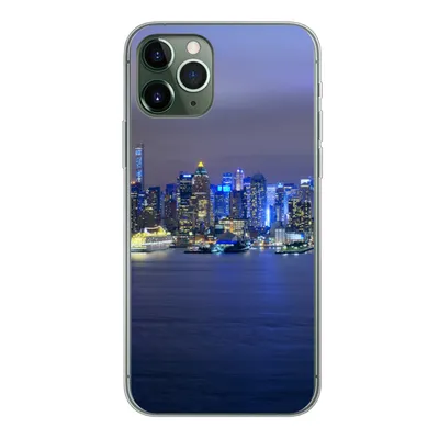 Produktbild von MuchoWow® Handyhülle Schutzhülle Hülle für iPhone 11 Pro New York - Skyline - Nacht Silikon Softcase Handy Hülle - Handy