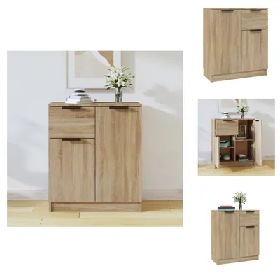 Immagine prodotto di vidaXL Credenza rovere Sonoma 60x30x70 cm materiale legno - Credenze