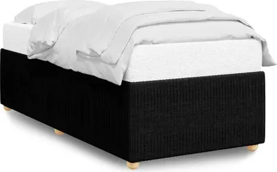 Produktbild von vidaXL Bettgestell ohne Matratze Schwarz 100x200 cm Stoff