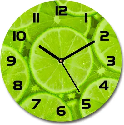 Produktbild von Wanduhr aus Glas 30fi Glasbild Glasuhr Gehärtetes Glas - schwarze-zeiger - limes
