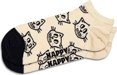 Produktbild von Happy Socks Cat Kurze Socken Beige EU 36-40 Mann Beige EU 36-40