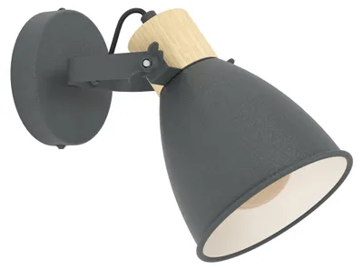 Productafbeelding van EGLO Coswarth, met één lamp, fitting E27, IP20, antraciet, bruin, crème