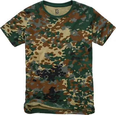 Produktbild von Brandit Kinder-T-Shirt mit Kurzarm, flecktarn
