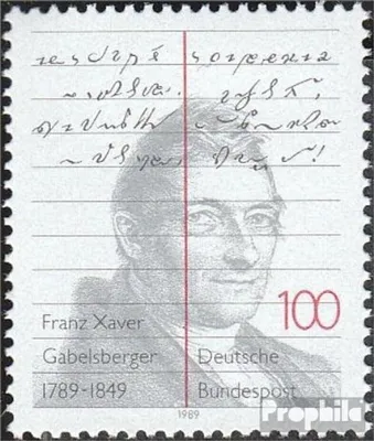 Produktbild von Briefmarken BRD (BR.Deutschland) 1989 Mi 1423 (kompl.Ausg.) FDC 200.Geburtstag von Gabelsberger