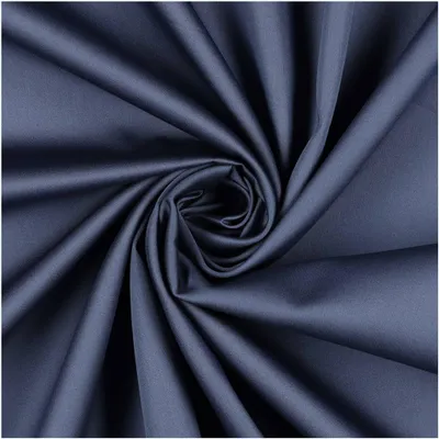 0,5m Baumwoll-Satin Baumwollstoff Satinstoff Meterware unifarben Oeko-Tex zertifiziert stahlblau