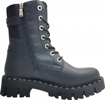 Imagen del producto de Zapatos de mujer de la marca Tom Tailor, tipo bota con cordones, color negro, para uso casual