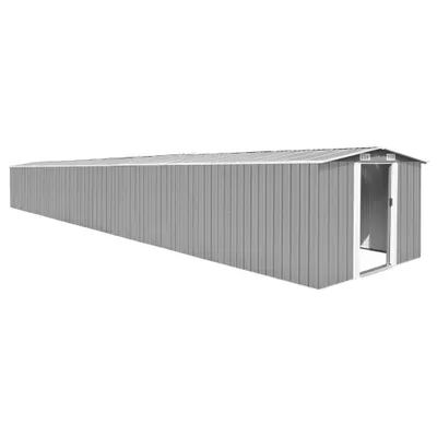 Immagine prodotto di VidaXL Capanno da giardino 257x990x181 cm acciaio zincato grigio