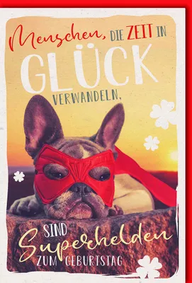 Produktbild von Geburtstag - Glückwunschkarte im Format 11,5 x 17 cm mit Umschlag