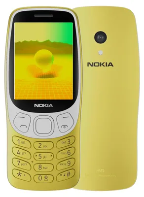 Productafbeelding van Nokia 3210 (2024), Verticaal ontwerp, Dual SIM, 6,1 cm (2,4 inch), 2 MP camera, 1450 mAh batterij, Goud