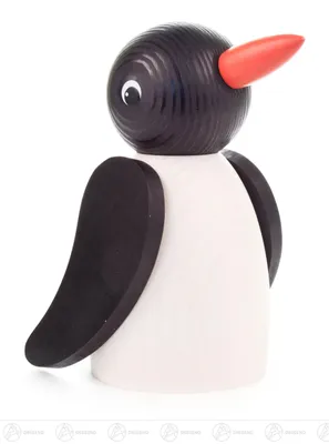 Produktbild von Spielzeug Stimmungsvogel groß weiß/schwarz  Höhe ca 14,5 cm NEU