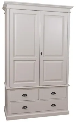 Zdjęcie produktu dla Casa Padrino szafa w stylu wiejskim - szafa shabby wys. 197 cm szer. 120 cm gł. 59 cm