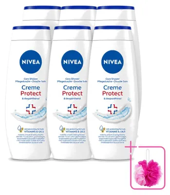 Obrázok produktu pre 6 kusov gélu na sprchovanie Nivea Protect – 250 ml – balenie s 6 kusmi