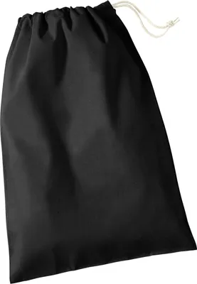 Produktbild von Westford Mill - Beutel, Recycelte Baumwolle RW8581 (XS) (Schwarz)