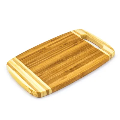 Produktbild von SCHNEIDEBRETT Bambus Frühstücksbrett Brotzeitbrett Küchenbrett Braun 28,5x17,5cm