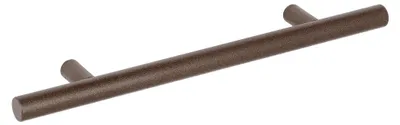 Productafbeelding van Handgreep voor meubels, roestvrij staal, afstand tussen de bevestigingsgaten 128 mm, afwerking: verroest, grunge-stijl