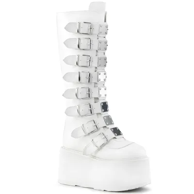 Produktbild von DAMNED-318 Damen Boots von DemoniaCult, Weiß  , EU 42, US 12